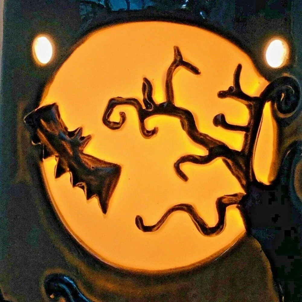 Scentsy FRIGHT NIGHT Halloween Warmer RETIRED 6x6 Full Size Originl Box USA 2010